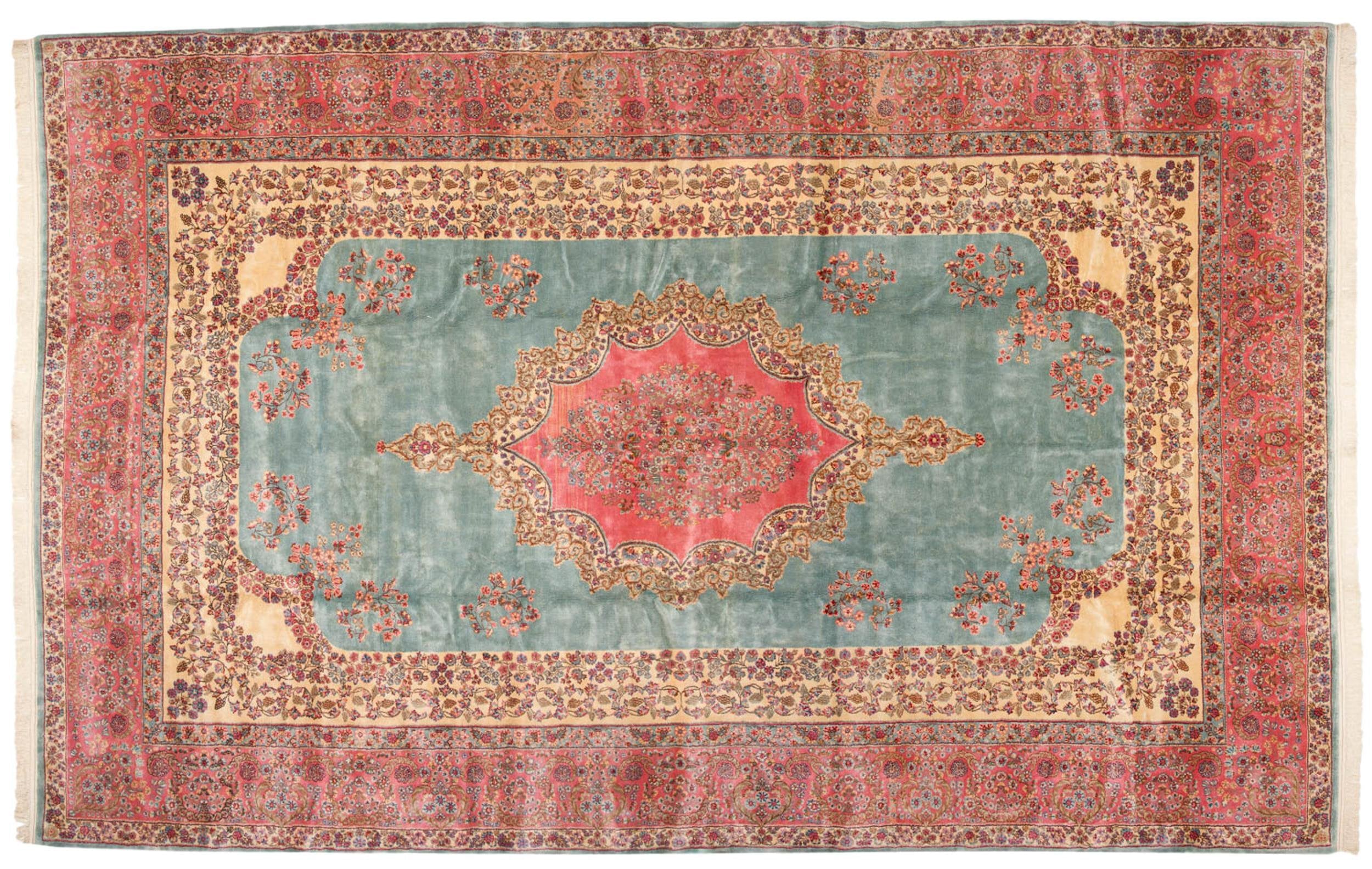 10x16.5 Vintage Fine Kerman Carpet by Old New House® - main product image for Resin Society