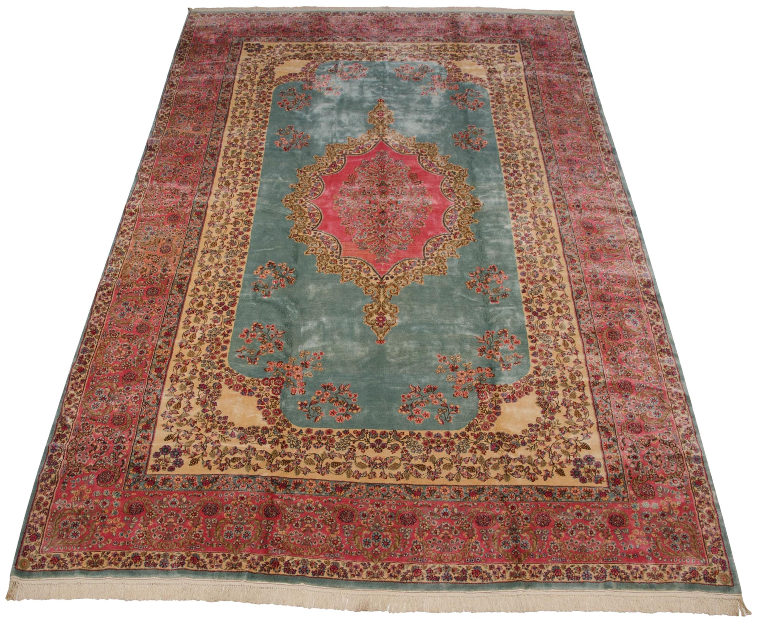 10x16.5 Vintage Fine Kerman Carpet by Old New House® - product image 3 for Resin Society