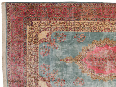 10x16.5 Vintage Fine Kerman Carpet by Old New House® - product image 6 for Resin Society