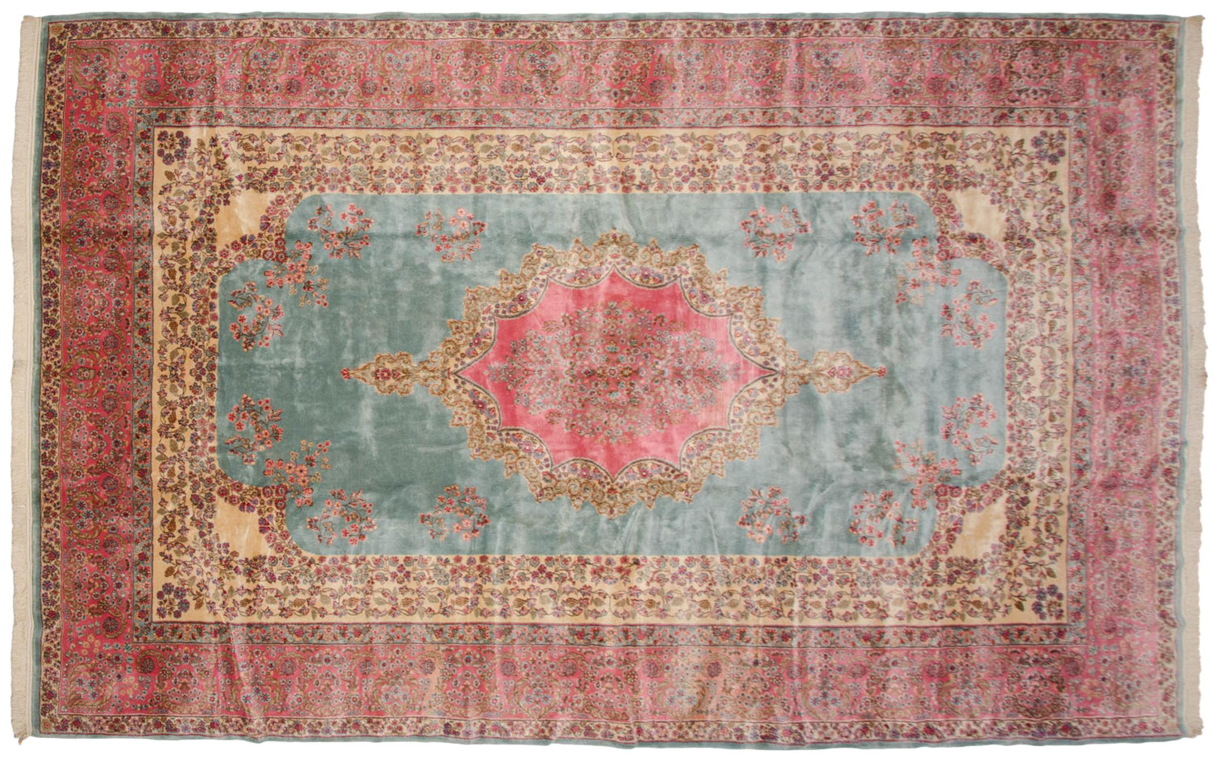 10x16.5 Vintage Fine Kerman Carpet by Old New House® - product image 10 for Resin Society