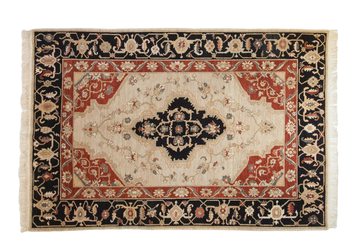 6x9 Vintage Armenian Serapi Design Carpet by Old New House® - main product image for Resin Society