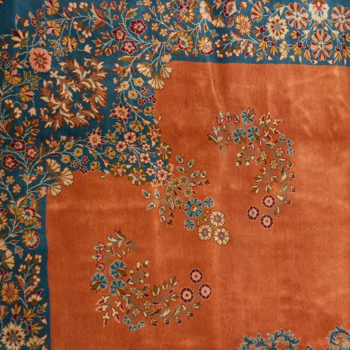 12x18.5 Vintage Bulgarian Kerman Design Carpet by Old New House® - product image 4 for Resin Society