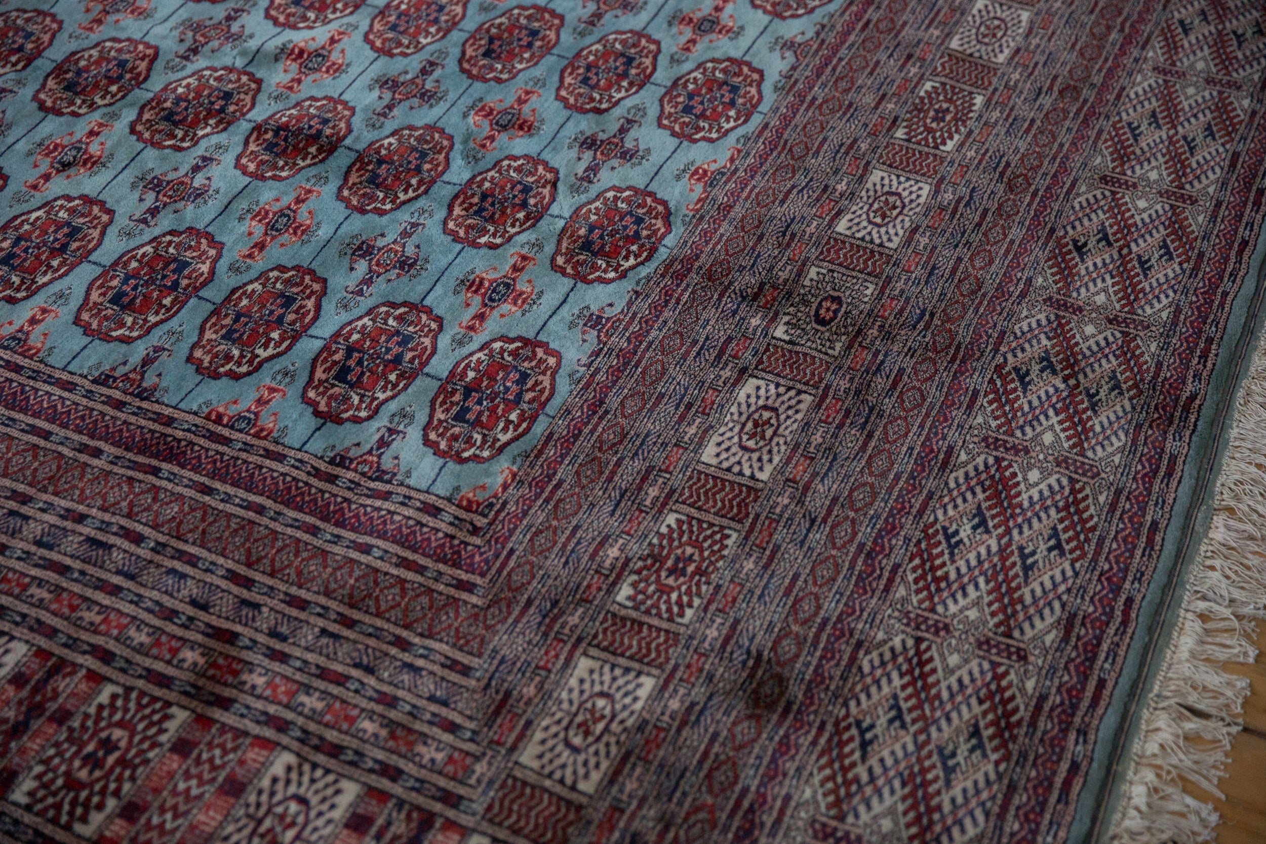 12x14.5 Vintage Fine Bokhara Carpet by Old New House® - product image 4 for Resin Society