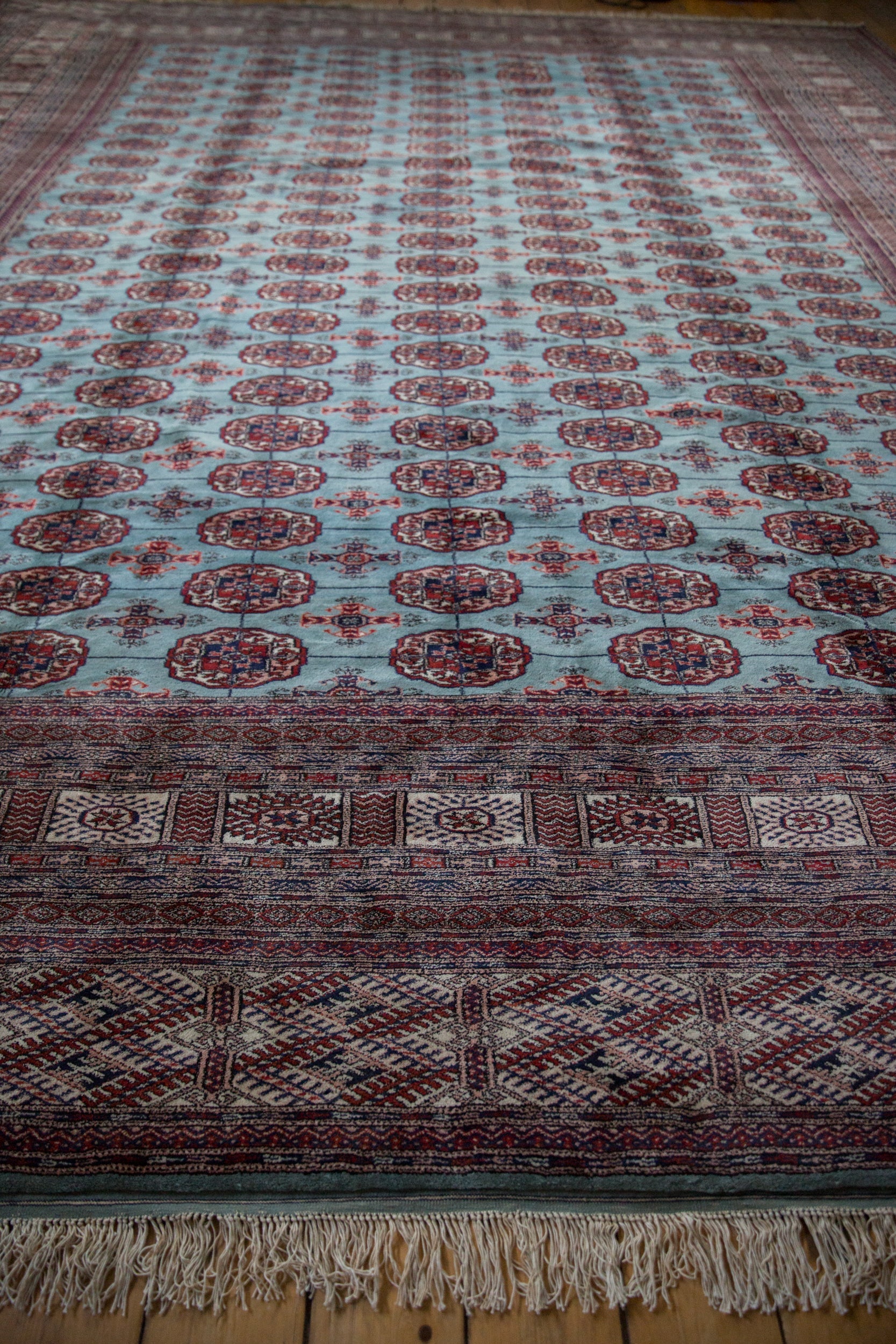 12x14.5 Vintage Fine Bokhara Carpet by Old New House® - product image 14 for Resin Society