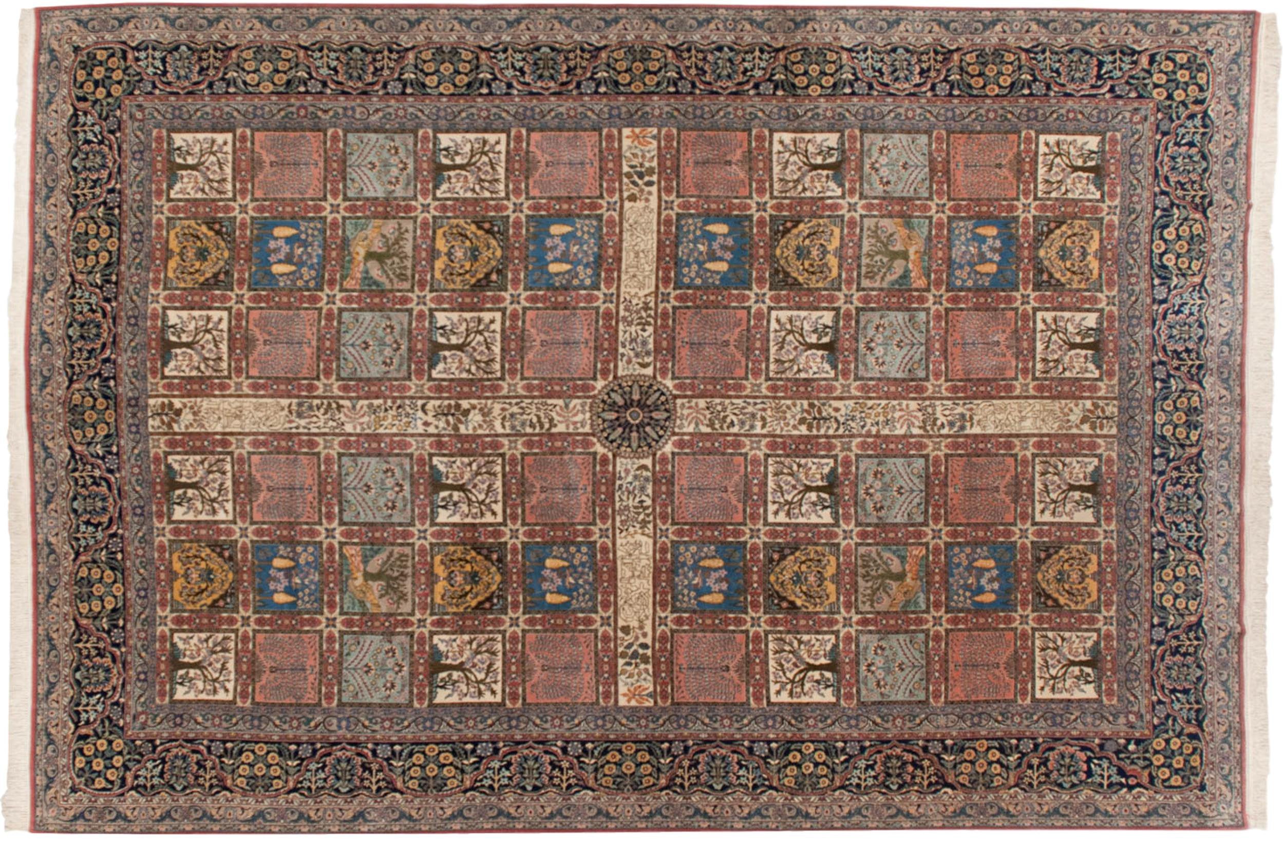 12x17.5 Vintage Bulgarian Kerman Design Carpet by Old New House® - main product image for Resin Society