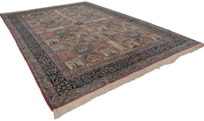 12x17.5 Vintage Bulgarian Kerman Design Carpet by Old New House® - product image 7 for Resin Society