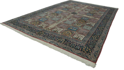 12x17.5 Vintage Bulgarian Kerman Design Carpet by Old New House® - product image 8 for Resin Society