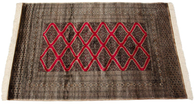 4x6 Vintage Fine Pakistani Turkmen Design Rug by Old New House® - product image 2 for Resin Society