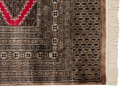 4x6 Vintage Fine Pakistani Turkmen Design Rug by Old New House® - product image 4 for Resin Society