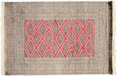 4x6 Vintage Fine Pakistani Turkmen Design Rug by Old New House® - product image 5 for Resin Society