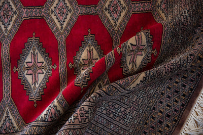 4x6 Vintage Fine Pakistani Turkmen Design Rug by Old New House® - product image 8 for Resin Society