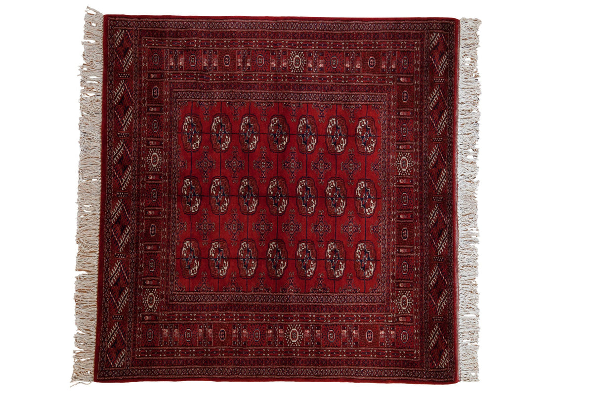 5x5 Vintage Fine Bokhara Square Rug by Old New House® - main product image for Resin Society