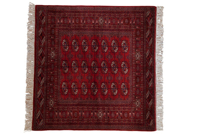 5x5 Vintage Fine Bokhara Square Rug by Old New House® - main product image for Resin Society