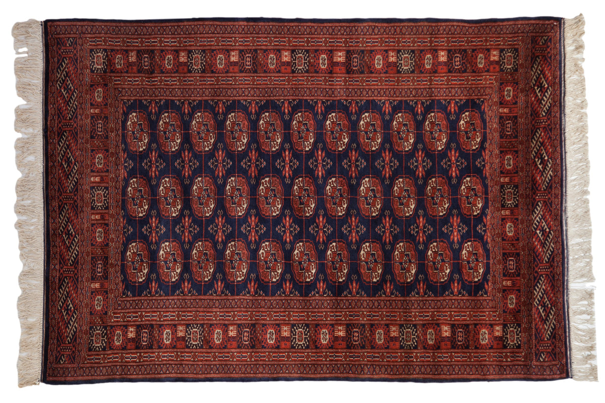 4x6 Vintage Fine Bokhara Rug by Old New House® - main product image for Resin Society