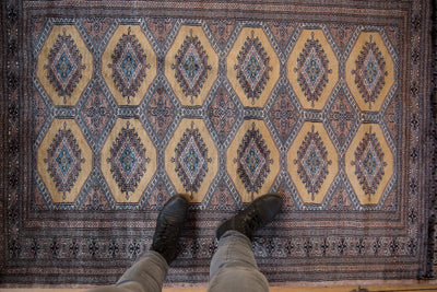 4x6 Vintage Fine Pakistani Turkmen Design Rug by Old New House® - product image 2 for Resin Society