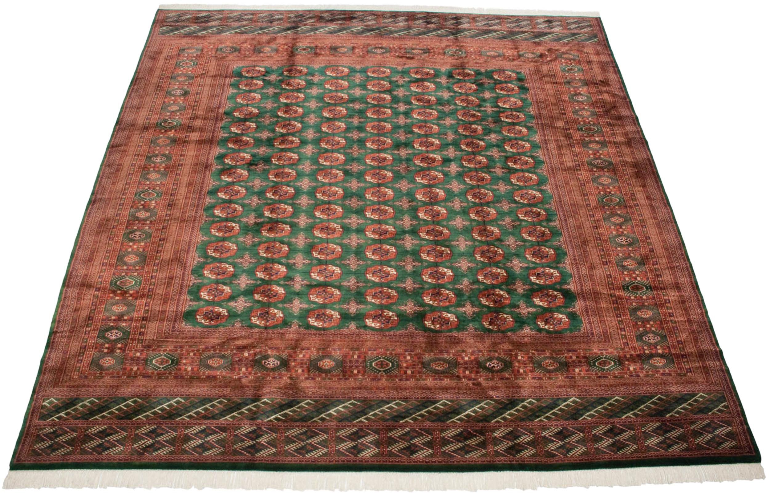 12x12.5 Vintage Fine Bokhara Square Carpet by Old New House® - product image 3 for Resin Society