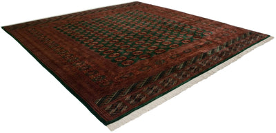 12x12.5 Vintage Fine Bokhara Square Carpet by Old New House® - product image 15 for Resin Society