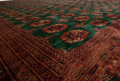 12x12.5 Vintage Fine Bokhara Square Carpet by Old New House® - product image 19 for Resin Society