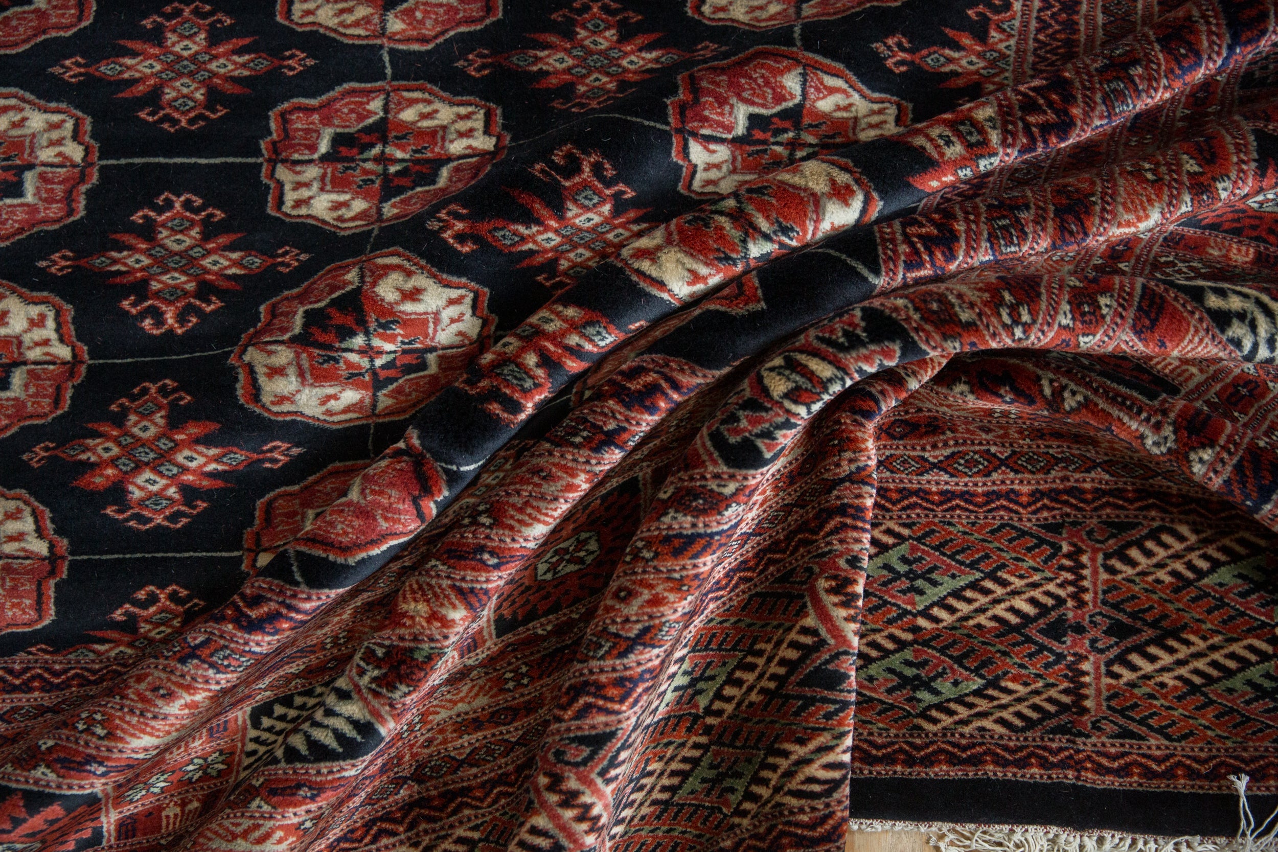 10x14 Vintage Fine Bokhara Carpet by Old New House® - product image 11 for Resin Society