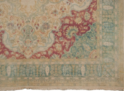 6x9 Vintage Distressed Bulgarian Kerman Design Carpet by Old New House® - product image 4 for Resin Society