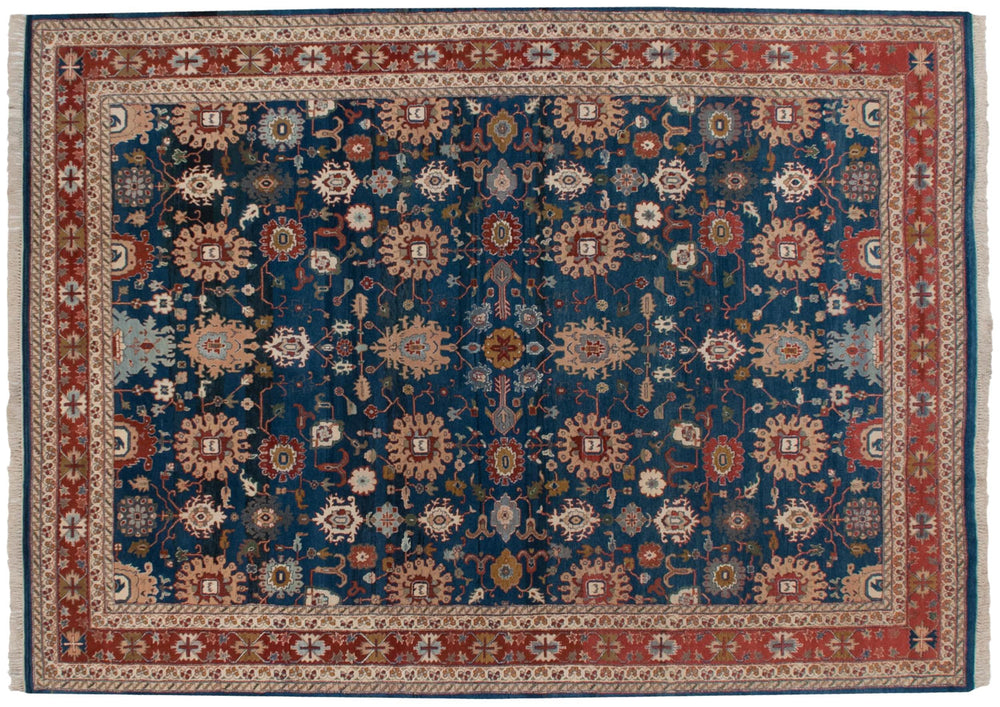 10x13.5 Vintage Indian Sultanabad Design Carpet by Old New House® - main product image for Resin Society