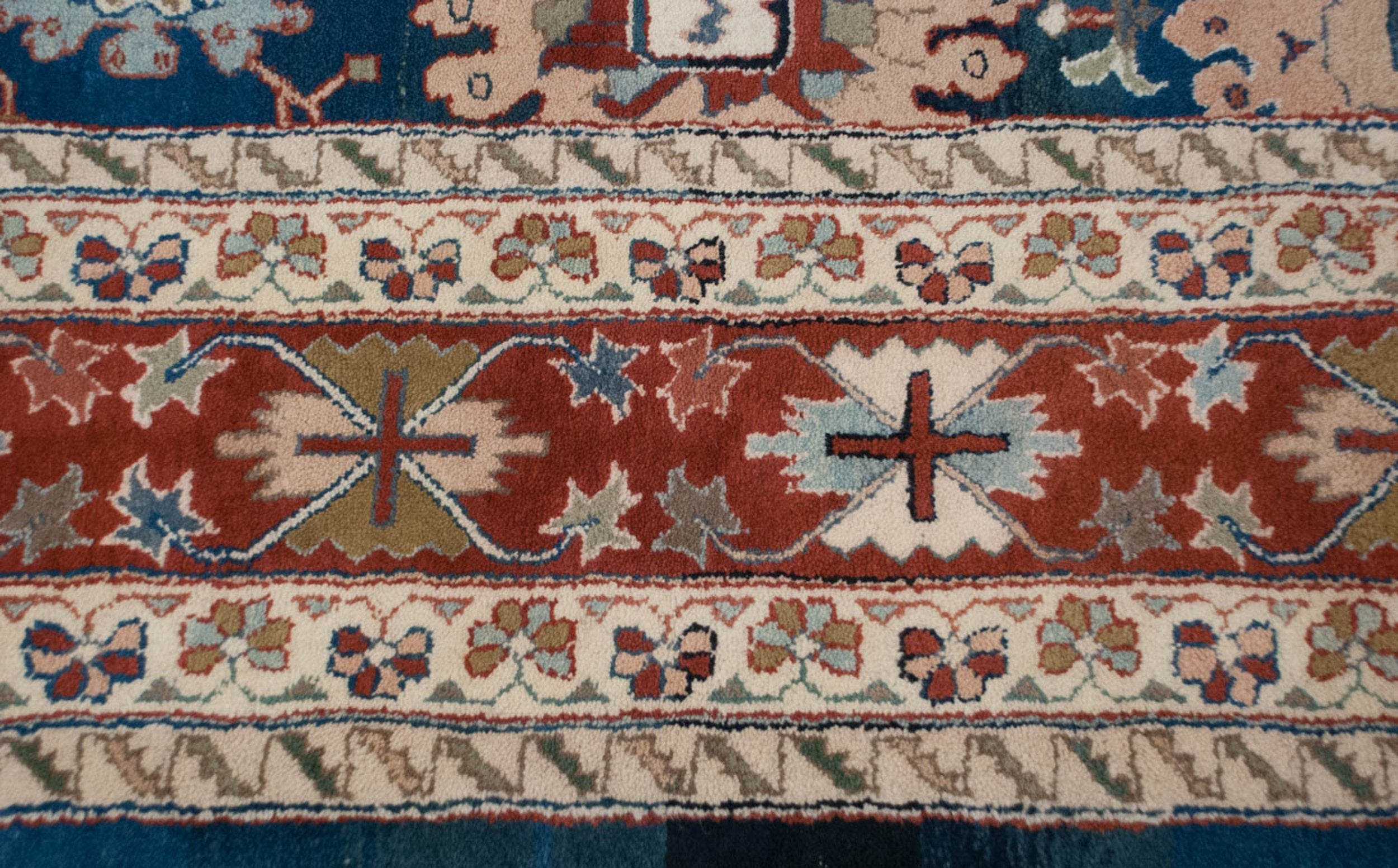 10x13.5 Vintage Indian Sultanabad Design Carpet by Old New House® - product image 4 for Resin Society