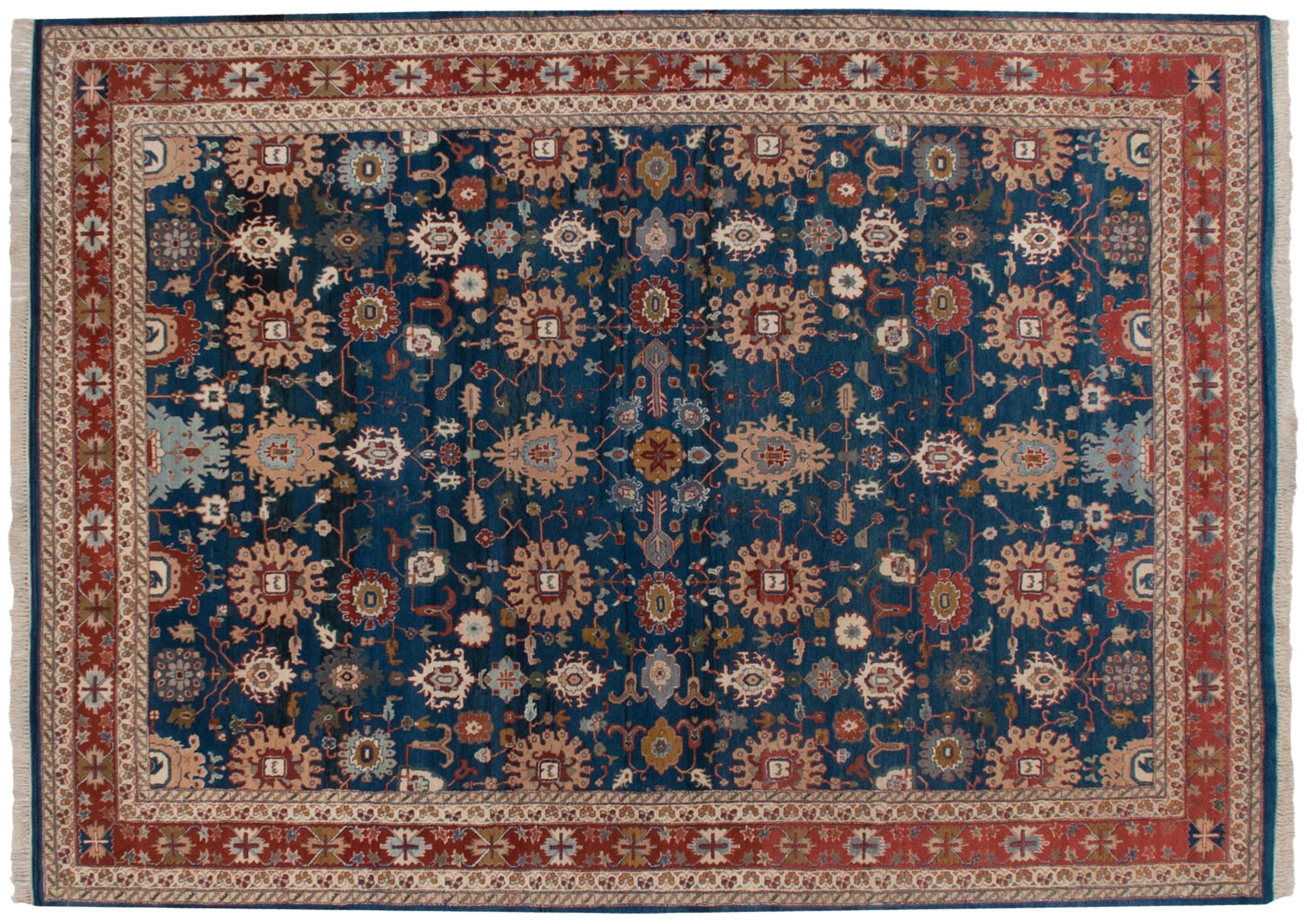 10x13.5 Vintage Indian Sultanabad Design Carpet by Old New House® - product image 6 for Resin Society