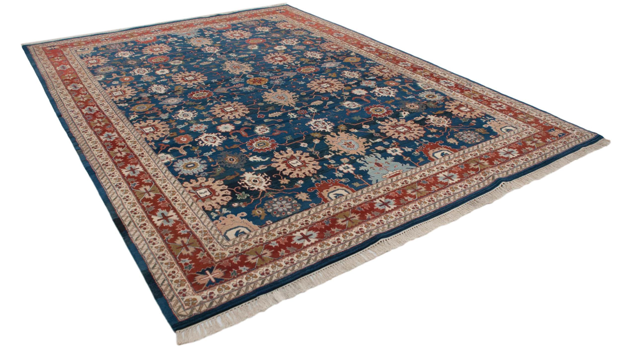 10x13.5 Vintage Indian Sultanabad Design Carpet by Old New House® - product image 7 for Resin Society