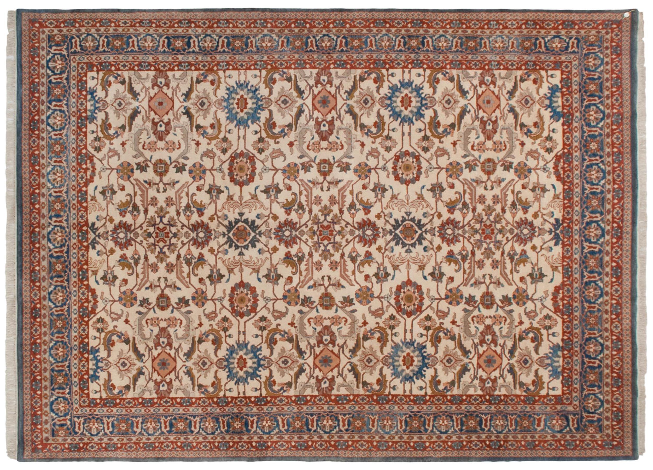 10x14 Vintage Indian Sultanabad Design Carpet by Old New House® - main product image for Resin Society