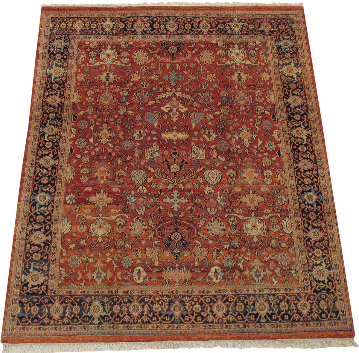 8x10 Vintage Indian Mahal Design Carpet by Old New House® - product image 2 for Resin Society