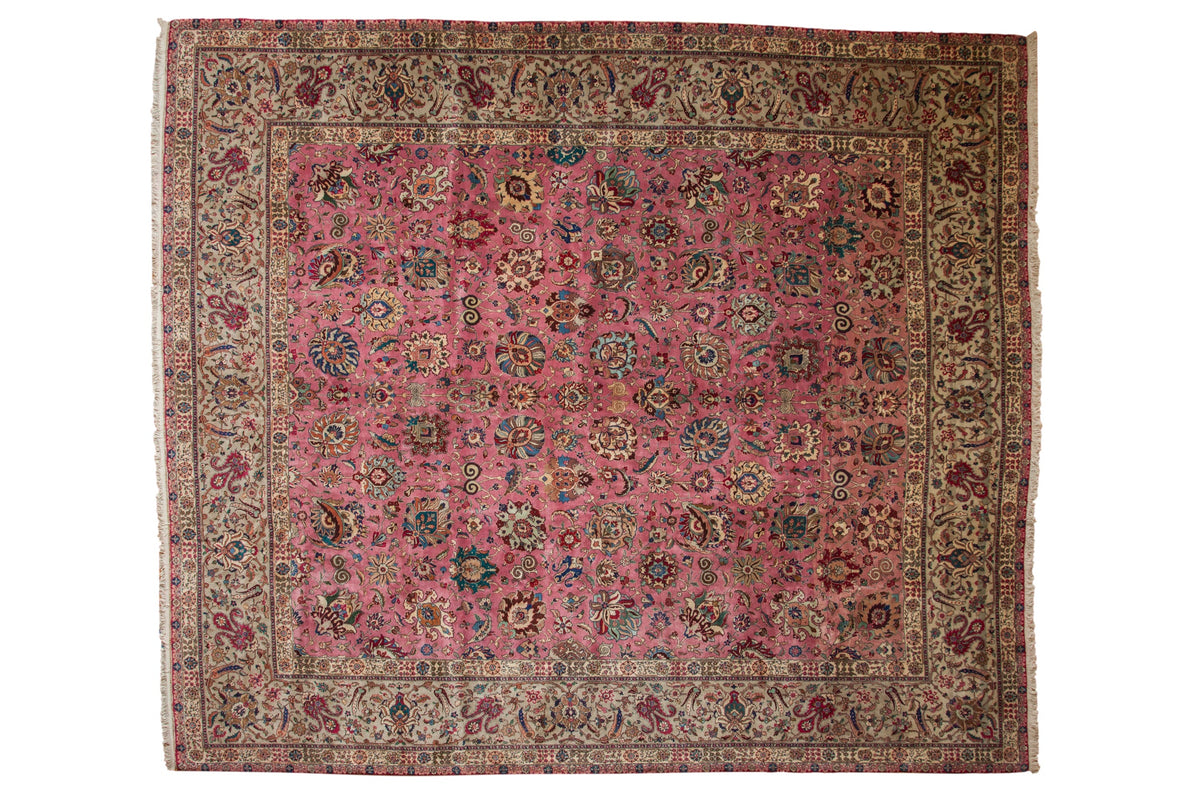 12x13.5 Vintage Tabriz Square Carpet by Old New House® - main product image for Resin Society