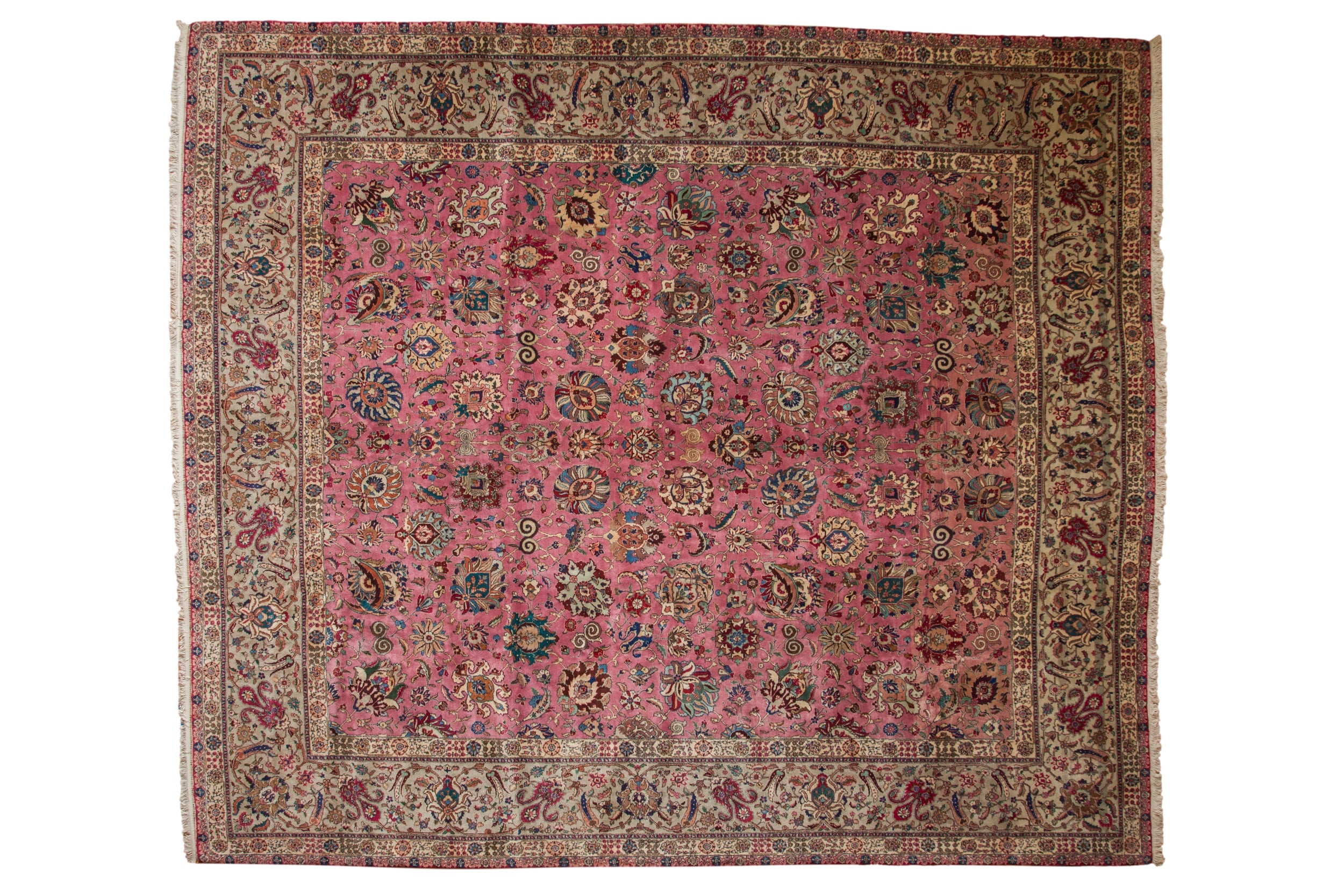 12x13.5 Vintage Tabriz Square Carpet by Old New House® - main product image for Resin Society