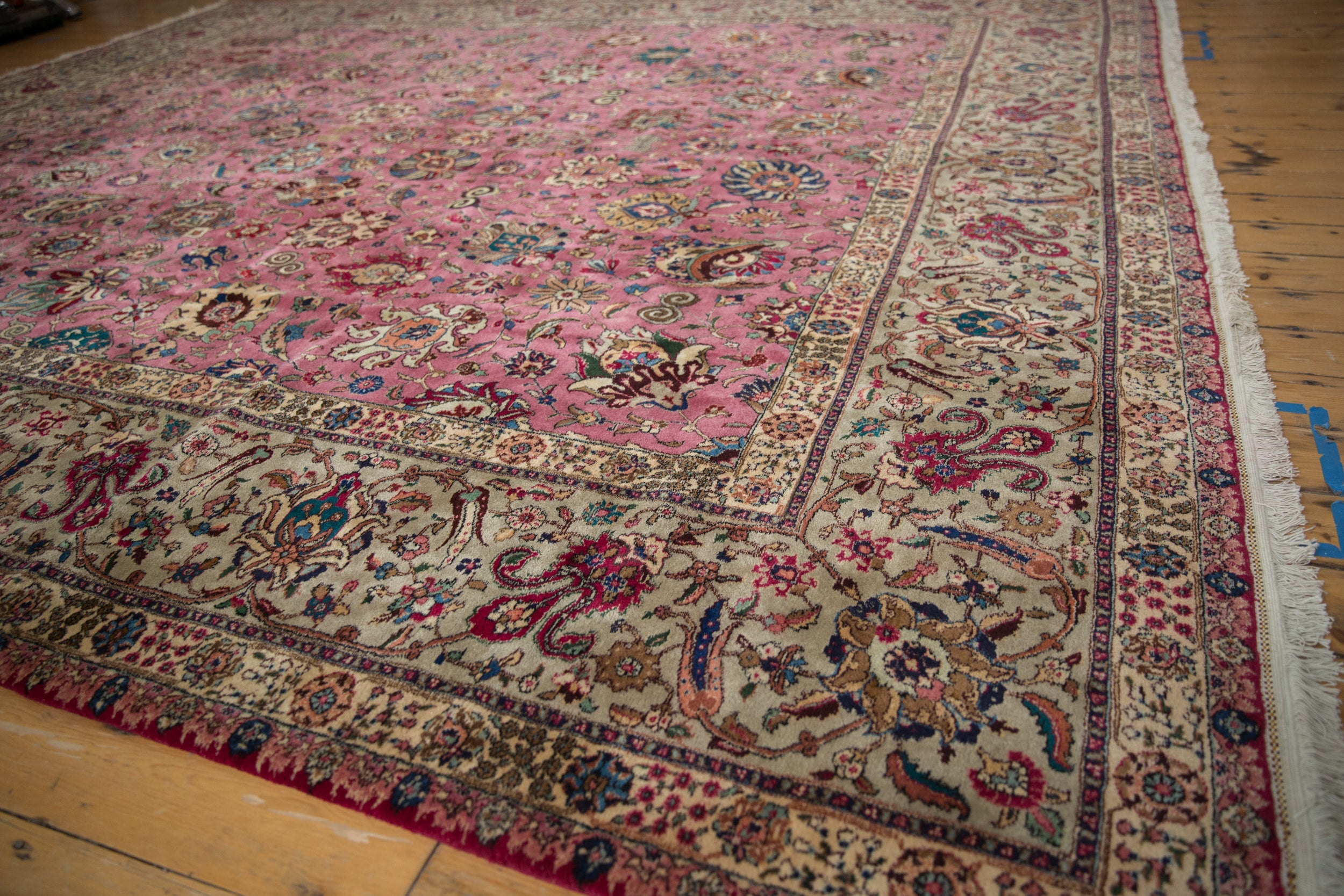 12x13.5 Vintage Tabriz Square Carpet by Old New House® - product image 5 for Resin Society