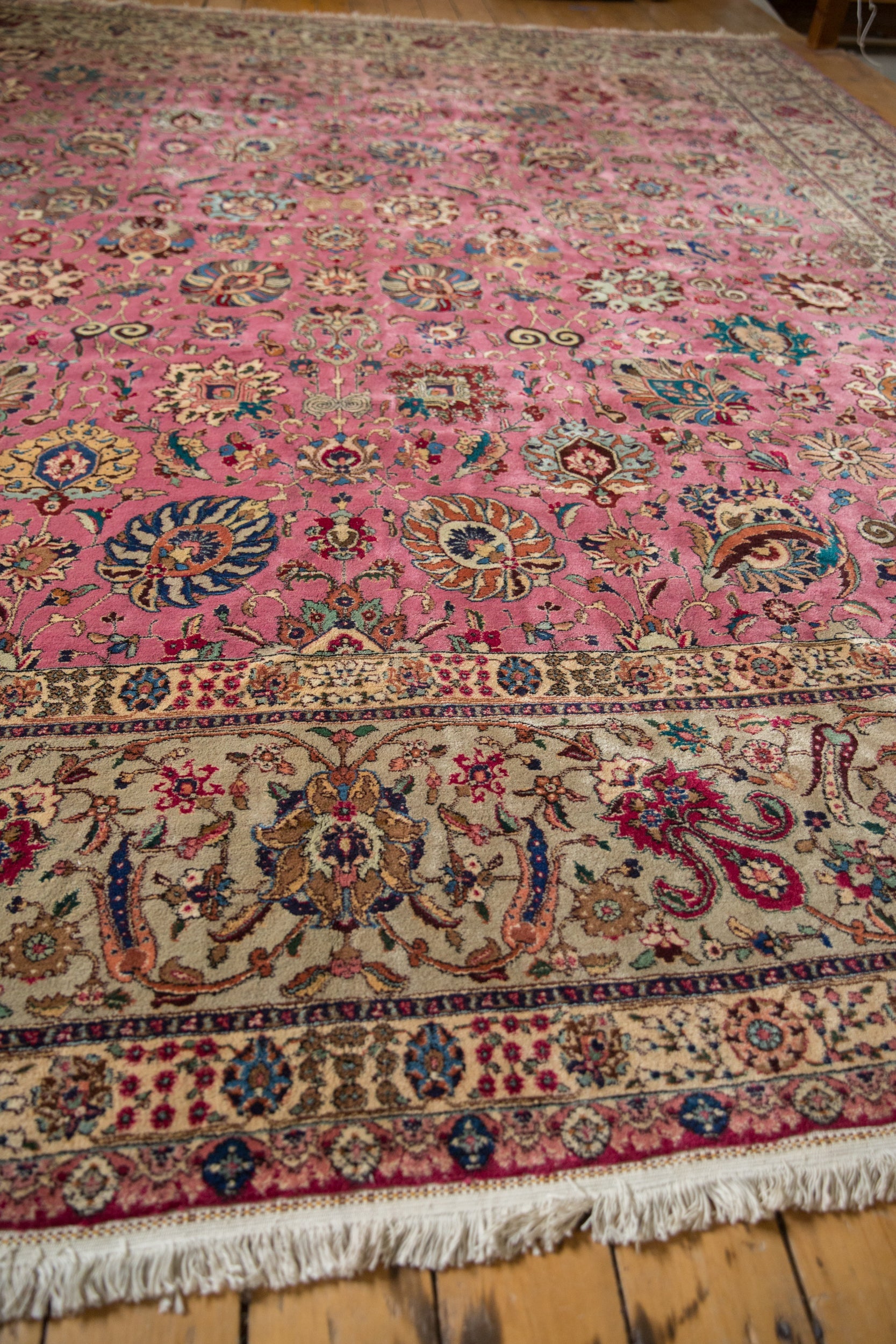 12x13.5 Vintage Tabriz Square Carpet by Old New House® - product image 7 for Resin Society
