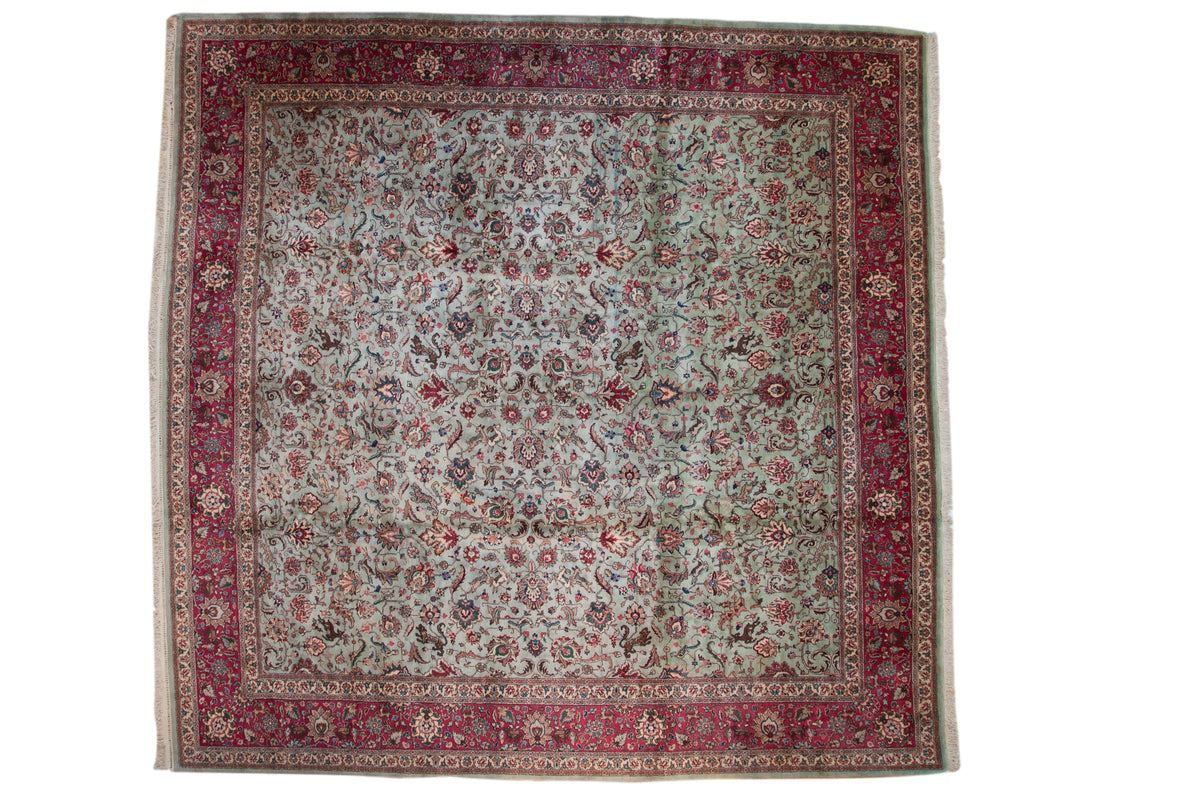 11.5x12 Vintage Tabriz Square Carpet by Old New House® - main product image for Resin Society