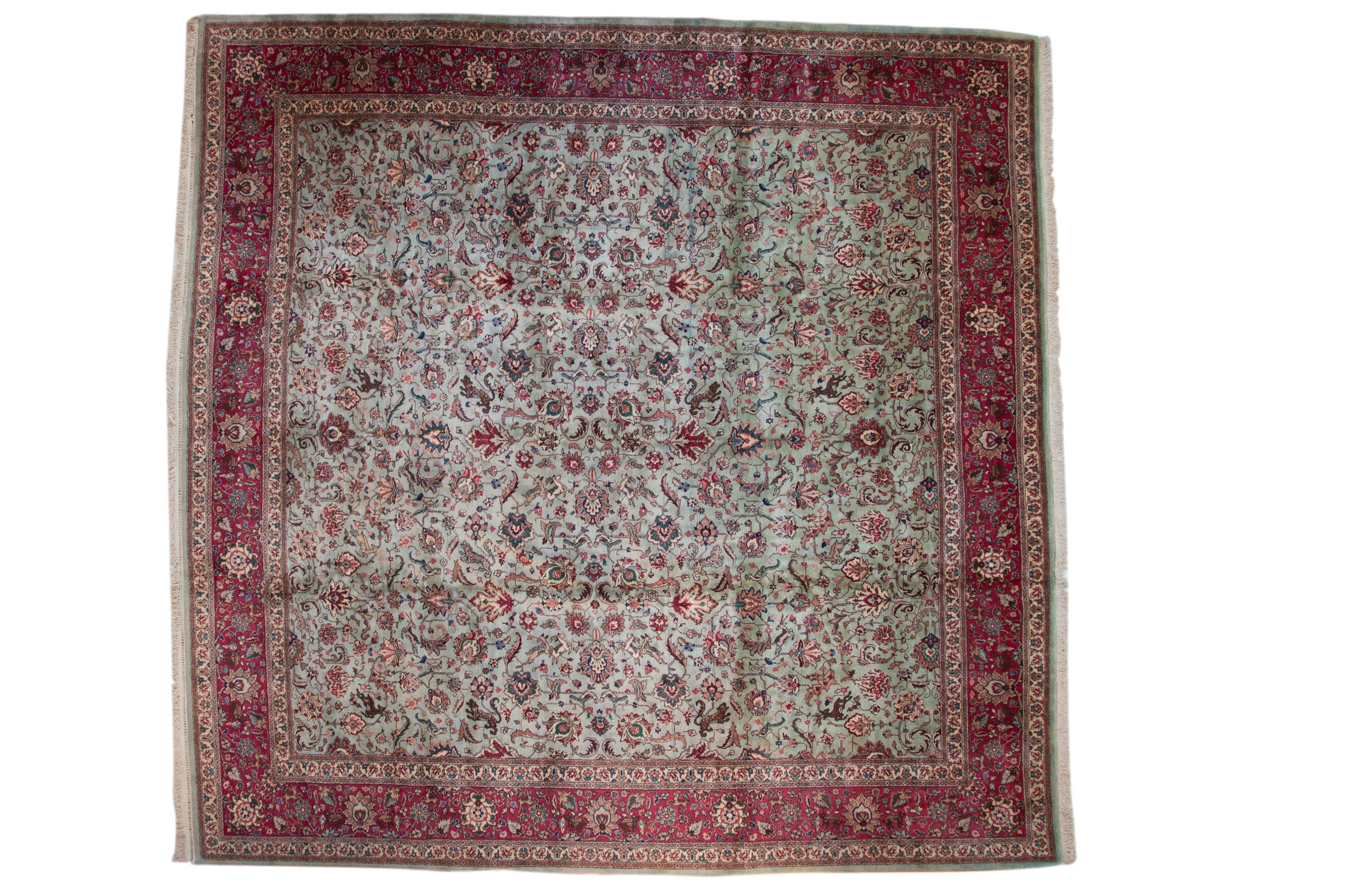11.5x12 Vintage Tabriz Square Carpet by Old New House® - main product image for Resin Society