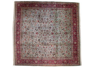 11.5x12 Vintage Tabriz Square Carpet by Old New House® - main product image for Resin Society