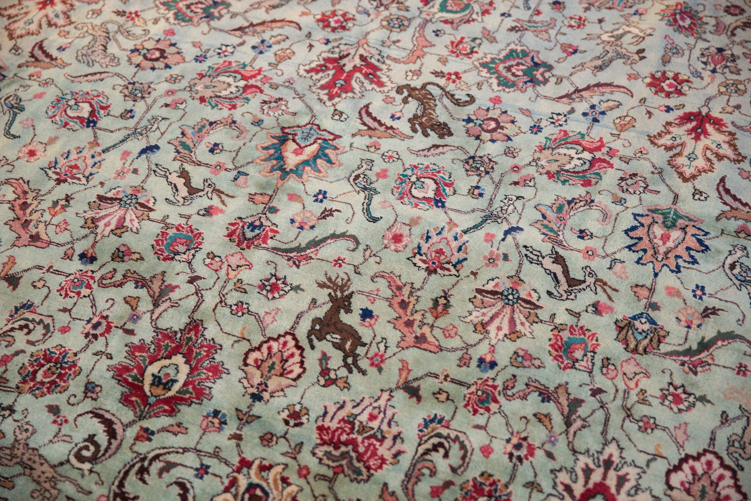 11.5x12 Vintage Tabriz Square Carpet by Old New House® - product image 5 for Resin Society