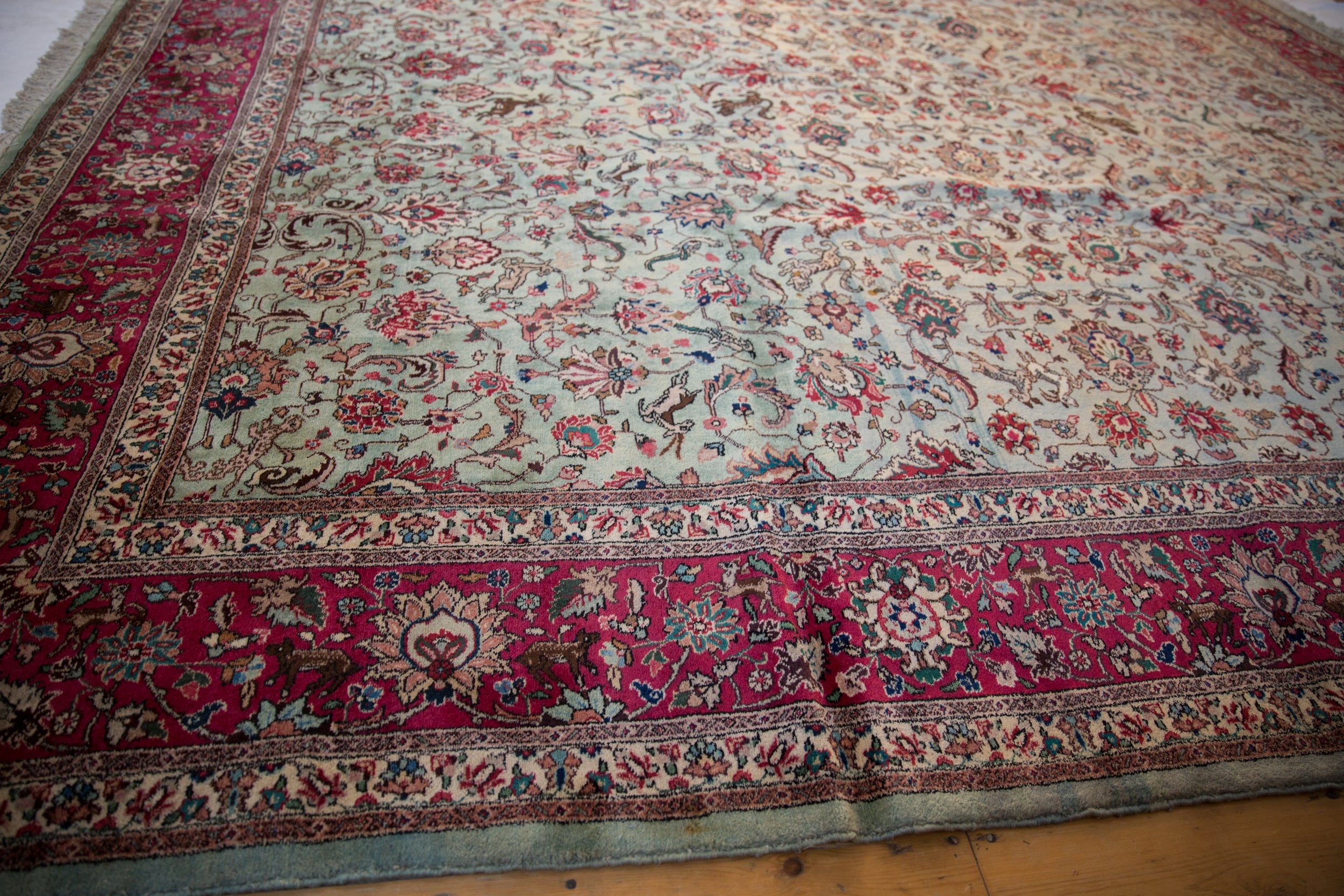 11.5x12 Vintage Tabriz Square Carpet by Old New House® - product image 7 for Resin Society