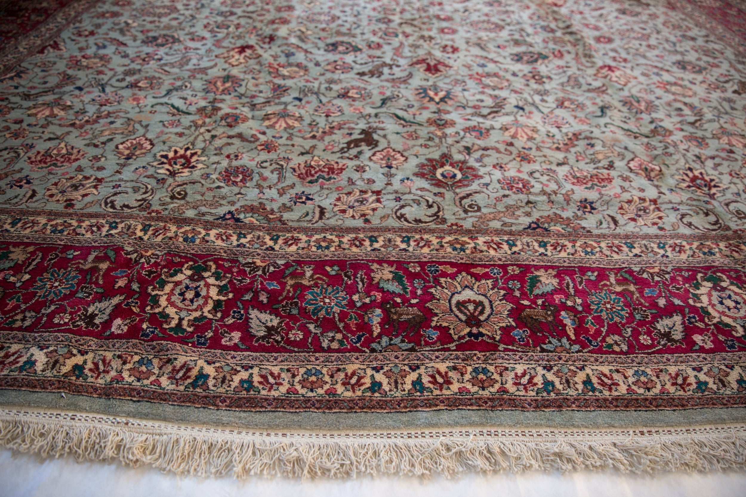 11.5x12 Vintage Tabriz Square Carpet by Old New House® - product image 10 for Resin Society