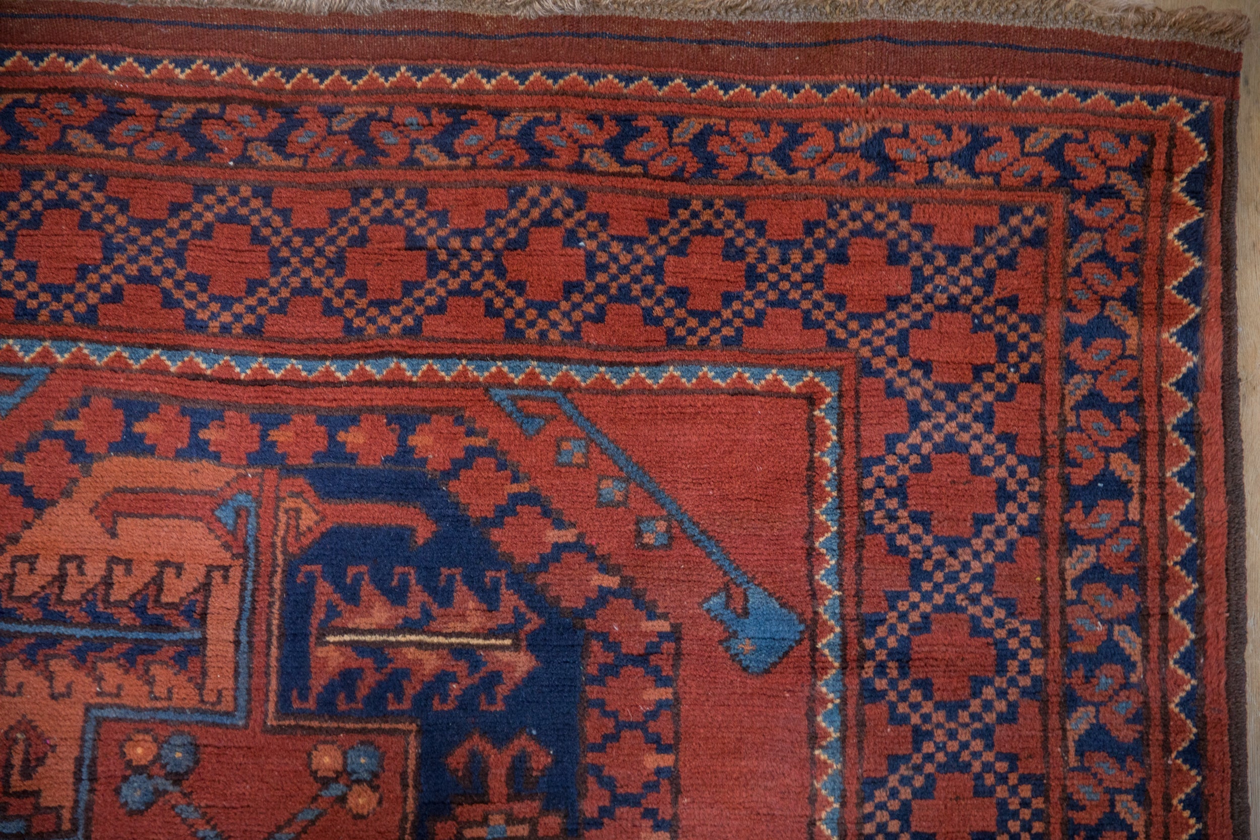 3.5x5 Vintage Pakistani Ersari Design Rug by Old New House® - product image 5 for Resin Society
