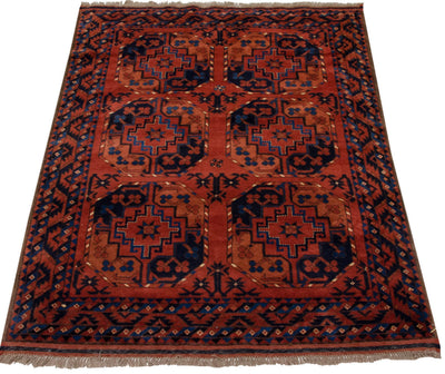 3.5x5 Vintage Pakistani Ersari Design Rug by Old New House® - product image 3 for Resin Society