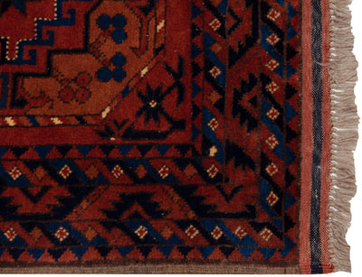 3.5x5 Vintage Pakistani Ersari Design Rug by Old New House® - product image 4 for Resin Society