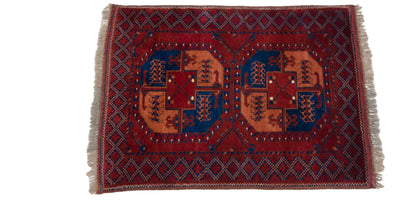 3x4 Vintage Pakistani Ersari Design Square Rug by Old New House® - product image 2 for Resin Society