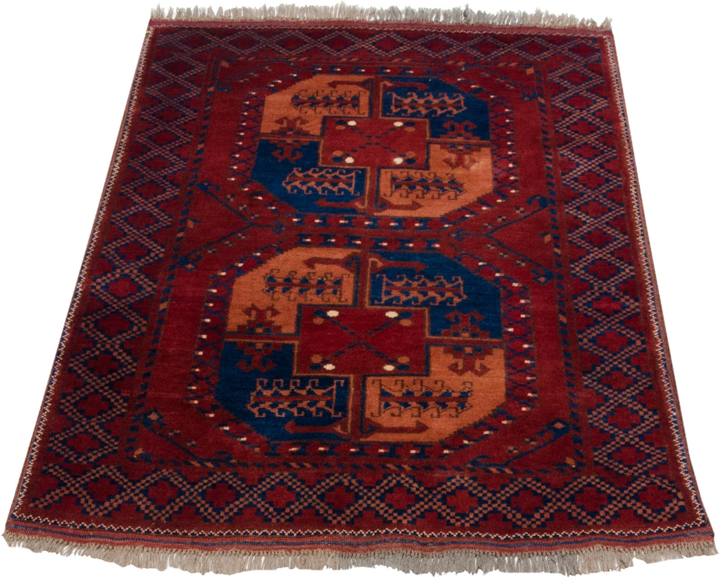 3x4 Vintage Pakistani Ersari Design Square Rug by Old New House® - product image 3 for Resin Society