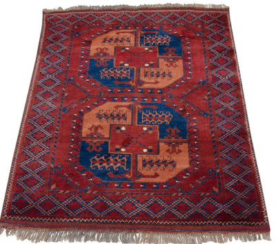 3x4 Vintage Pakistani Ersari Design Square Rug by Old New House® - product image 4 for Resin Society