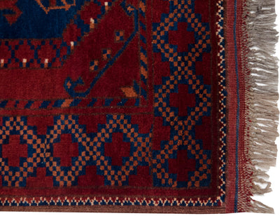 3x4 Vintage Pakistani Ersari Design Square Rug by Old New House® - product image 5 for Resin Society