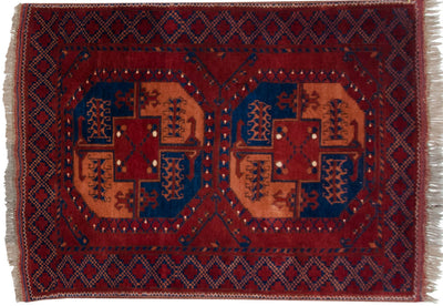 3x4 Vintage Pakistani Ersari Design Square Rug by Old New House® - product image 6 for Resin Society