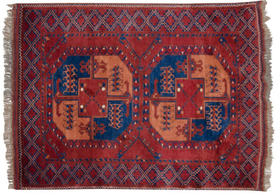 3x4 Vintage Pakistani Ersari Design Square Rug by Old New House® - product image 7 for Resin Society