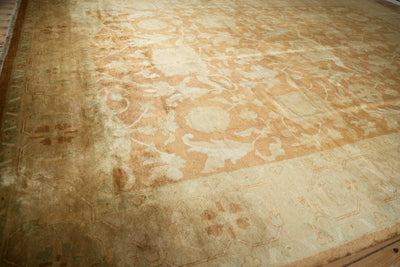 RESERVED 10x14 Vintage Gold Wash Indian Oushak Design Carpet